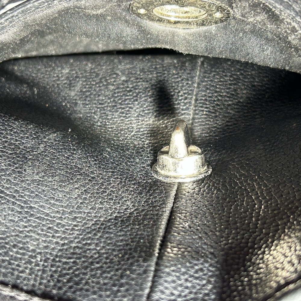 Coach Black Leather Bag bow not included. - Picture 14 of 16